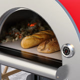 Empava Outdoor Wood Fired Pizza Oven - Powder Coated Red Roof