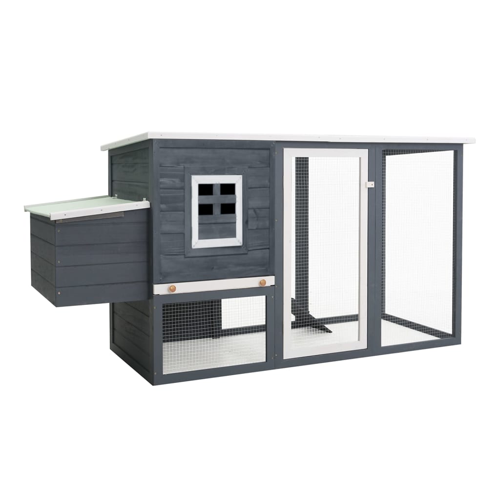Chicken Coop With Nesting Box, Solid Pine Wood