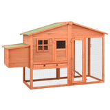 Chicken Coop With Nesting Box, Solid Fir Wood