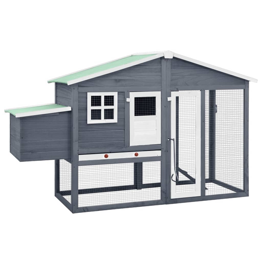 Chicken Coop With Nesting Box, Solid Fir Wood