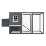 Chicken Coop With Nesting Box, Solid Pine Wood