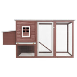 Chicken Coop With Nesting Box, Solid Pine Wood