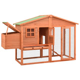 Chicken Coop With Nesting Box, Solid Fir Wood
