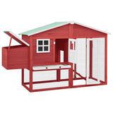 Chicken Coop With Nesting Box, Solid Fir Wood