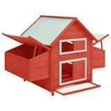 Chicken Coop With Two Nesting Boxes, Solid Fir Wood