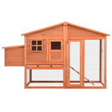 Chicken Coop With Nesting Box, Solid Fir Wood