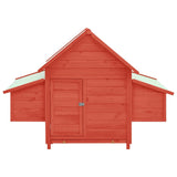 Chicken Coop With Two Nesting Boxes, Solid Fir Wood