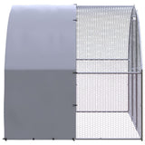 Outdoor Chicken Coop, Galvanized Steel Frame, PE Cover, 9.8 x 6.6 x 6.6 ft