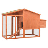 Chicken Coop With Nesting Box, Solid Fir Wood
