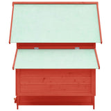 Chicken Coop With Two Nesting Boxes, Solid Fir Wood