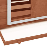 Chicken Coop With Two Nesting Boxes, Solid Fir Wood