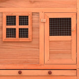 Chicken Coop With Nesting Box, Solid Fir Wood