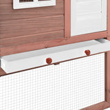 Chicken Coop With Nesting Box, Solid Fir Wood