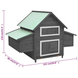Chicken Coop With Two Nesting Boxes, Solid Fir Wood