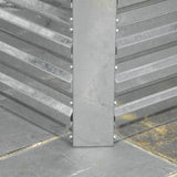 Outsunny 6' x 3' x 2' Galvanized Metal Raised Garden Bed Reinforced Rods, Silver