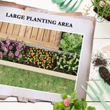 Outsunny 8' x 2' x 2' Galvanized Metal Raised Garden Bed, Cream