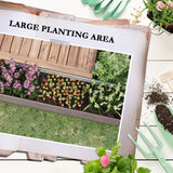 Outsunny 8' x 2' x 2' Galvanized Metal Raised Garden Bed, Brown