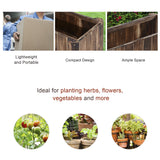 Outsunny 48" x 20" x 18" Raised Planter Box from Heat-Treated Wood with Drainage Gaps