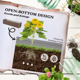 Outsunny 8' x 2' x 2' Galvanized Metal Raised Garden Bed, Brown