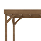 Outsunny 10' x 20' Wooden Pergola, Brown
