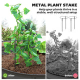 Outsunny 7' x 3' x 1' Raised Garden Bed Set, with Metal Plant Stakes, Dark Gray