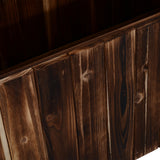 Outsunny 48" x 20" x 18" Raised Planter Box from Heat-Treated Wood with Drainage Gaps