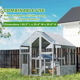 PawHut 5.5' x 6' x 6' Large Wooden Chicken Coop with Waterproof & Anti-UV Cover, 6-8 Chickens