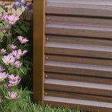 Outsunny 8' x 2' x 2' Galvanized Metal Raised Garden Bed, Brown