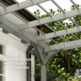 Outsunny 12' x 16' Wood Frame Pergola, Gray
