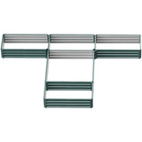 Outsunny 8' x 8' x 1' Galvanized Metal Raised Garden Bed, Customizable Layout, Green