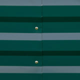 Outsunny 8' x 3' x 1' Galvanized Metal Raised Garden Bed, Green