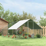 PawHut Chicken Activity Play Structure With Chicken Perches & Hen Ladder, Gray