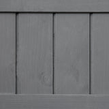 Outsunny 43" x 18" x 30" Wooden Elevated Planter Bed with 8 Slots and Open Shelf, Gray