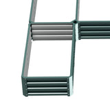 Outsunny 8' x 8' x 1' Galvanized Metal Raised Garden Bed, Customizable Layout, Green