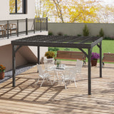 Outsunny 10' x 20' Wooden Pergola, Brown
