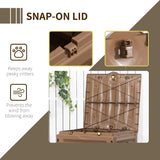 Outsunny Garden Compost Bin, 120 Gallon (450L) Garden Composter, BPA Free, with 80 Vents and 2 Sliding Doors, Brown