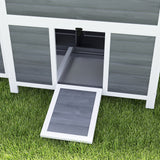 PawHut 39" Wooden Chicken Coop with Nesting Box, Pull-Out Tray, Waterproof Roof, for 4-6 Chickens