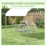 PawHut Chicken Chicken Activity Play Struture With Wood Stand, Ladder Platforms, for 10-15 Chickens