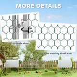 PawHut 10' x 33' x 6.5' Steel Frame Chicken Run with Waterproof and Anti-UV Cover, Lockable Door