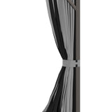 Outsunny 10' x 12' Aluminum Frame Gazebo with Hardtop Metal Double Roof, Curtains and Netting, and Ceiling Hooks, Gray