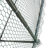 TMG Industrial 10' x 20' Wire Mesh Chicken Run Shelter Coop, Galvanized Steel, 200 Sq-Ft, Lockable Gate, PVC Coated Mesh