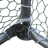 TMG Industrial 10' x 20' Wire Mesh Chicken Run Shelter Coop, Galvanized Steel, 200 Sq-Ft, Lockable Gate, PVC Coated Mesh