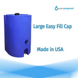 WaterPrepared 160 Gallon Large Capacity Water Storage Tank