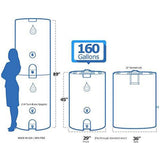 WaterPrepared 160 Gallon Large Capacity Water Storage Tank
