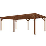 Outsunny 12' x 20' Wooden Pergola, Brown