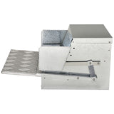 PawHut 30 lbs Capacity Automatic Chicken Poultry Feeder with a Galvanized Steel and Aluminium Build, Weatherproof Design