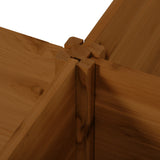 Outsunny 8' x 8' x 1' Galvanized Metal Raised Garden Bed, Customizable Layout, Brown