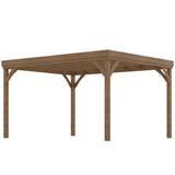 Outsunny 10' x 20' Wooden Pergola, Brown