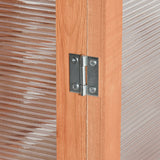 Outsunny Wooden Frame Greenhouse Cabinet, 30" L x 24" W x 44" H, Natural