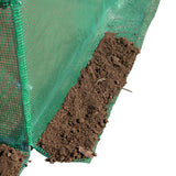 Outsunny 10' L x 10' W x 6.5' H Walk-in Hoop Greenhouse with PE Cover, Zippered Door, 6 Mesh Windows, Green